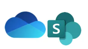 OneDrive and Sharepoint logo